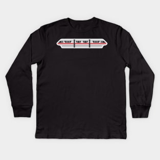 Monorail - Red Kids Long Sleeve T-Shirt